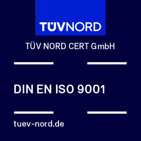 Wir sind ein nach DIN EN ISO 9001:2015 zertifiziertes Unternehmen